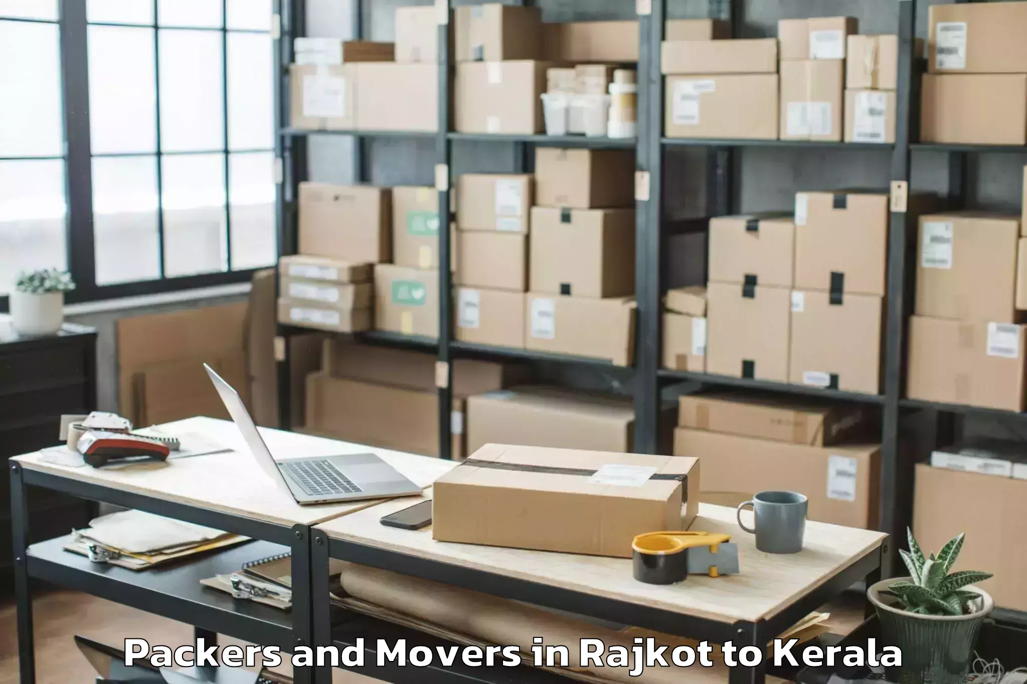 Get Rajkot to Kerala University Thiruvananth Packers And Movers